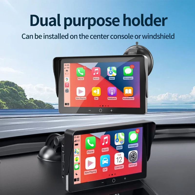 Universal 7inch Car Radio Multimedia Video Player Wireless Carplay Wireless Android Auto Touch Screen For VW Nissan Toyota Car