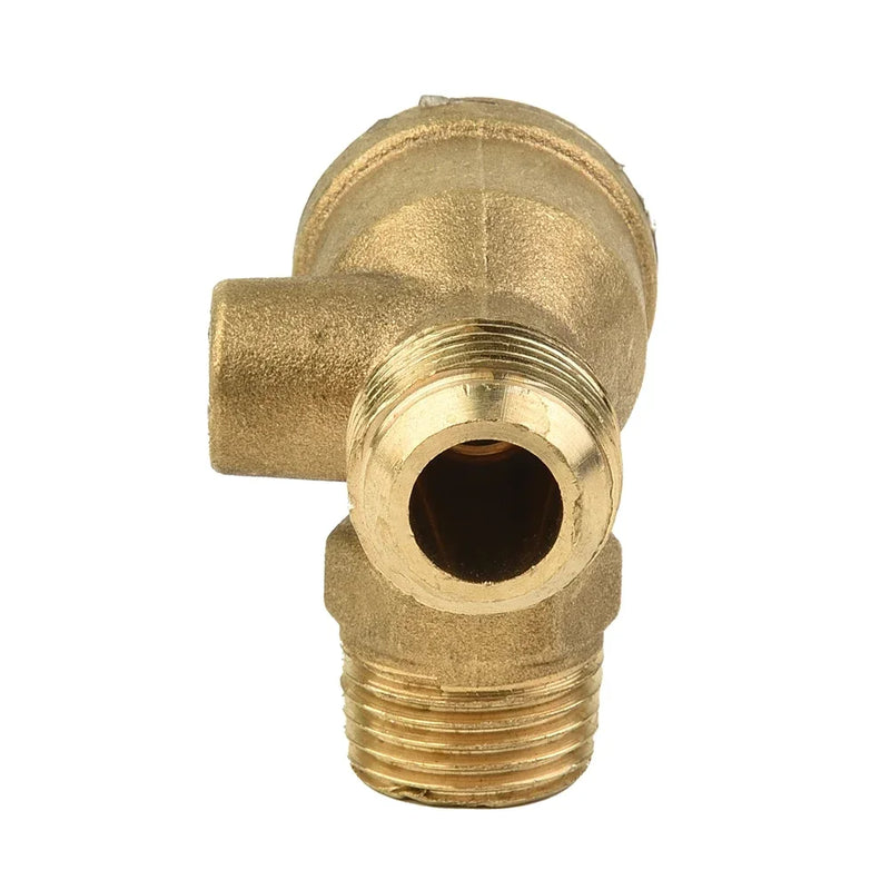 1/2" X 1/2" X 1/8"-Inner Direct Air Compressor Check Valve Air Compressor 3-Port Brass Male Threaded Check Valve Connector Tool