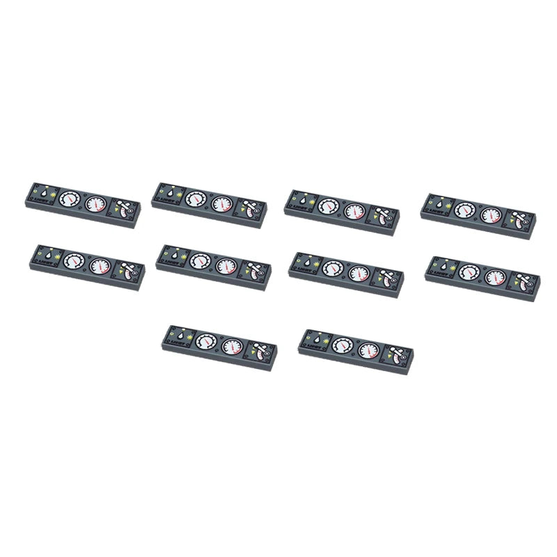 MOC City Building Blocks Character Accessories Mini Brick Audio Computer Brick Control Center Radar Keyboard Pattern Toy K037