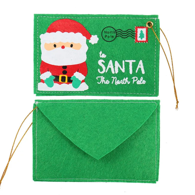 2~20pcs Santa Claus Christmas Envelope Pendant Tree Christmas Small Candy Bags Home Party Xmas Decor New Year 2023 Noel Gift