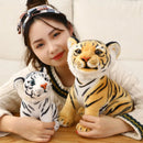 23cm Simulation Baby Tiger Plush Toy Stuffed Soft Wild Animal Forest Pillow Dolls For Kids Birthday Gift