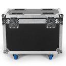 Fieryzeal Airline Case Heavy-duty Gator Case with Built in Wheels Handle for (2) 19x15W Moving Head Light Stage Light Flycase
