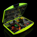 184pcs Outdoor Fishing Tool Set Box Fishing Beads Lure Bait Jig Hook Swivels Tackle With 24 Compartments Fishing Accessories Box