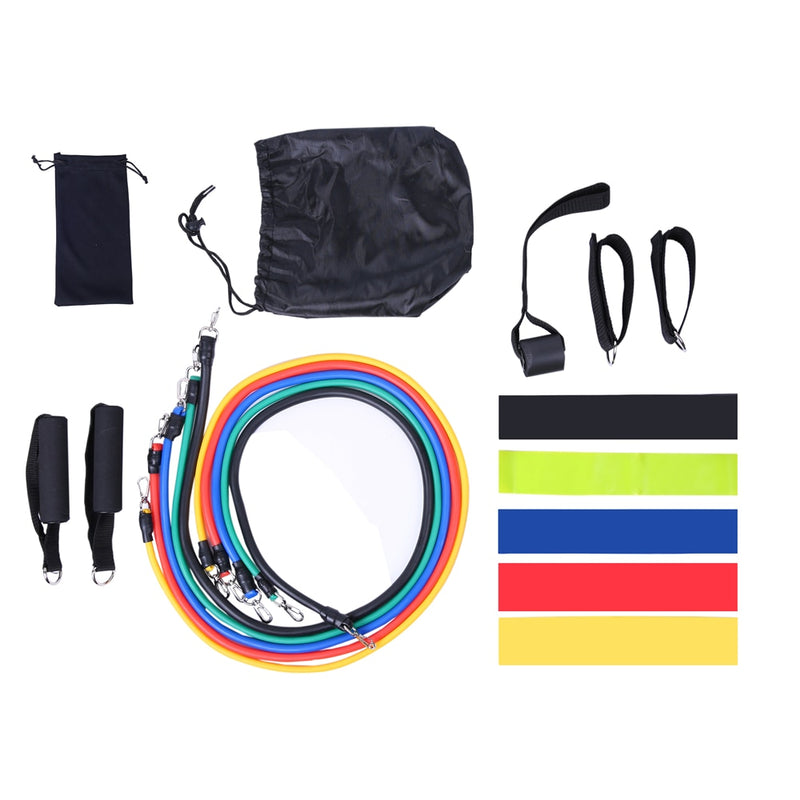 17 Pcs Latex Resistance Bands Crossfit Training Exercise Yoga Tubes gym Pull Rope Rubber Expander Elastic Bands Fitness Bag