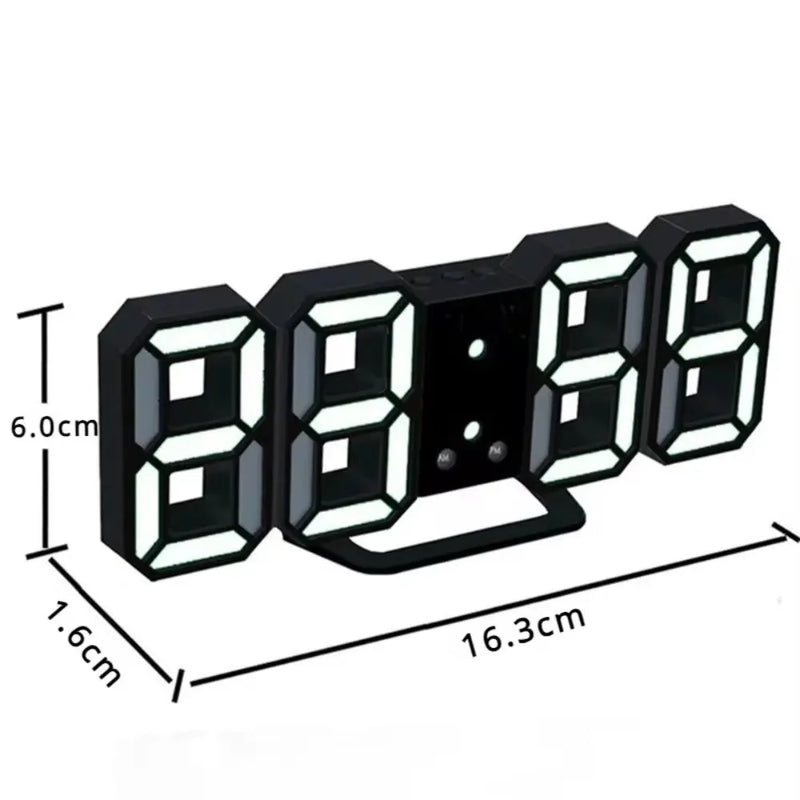 3D Led Clock Calendar Thermometer Display Watch Electronics Alarm Clocks Bedroom Decoration Digital Desk Clock Table Decorations