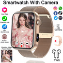 2025 New Smart Watch Men Women Camera Take Photos Record Video Health Monitor Sports Fitness Waterproof BT Call Smartwatch