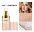 2pcs Waterproof Color Changing Foundation 4 in 1 SPF 30 Hydrating Long Lasting Brightening Concealer Coverage Makeup