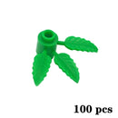 City House Accessories MOC Bricks 3471 2435 6064 Plant Tree Pine Prickly Bush 2x2x4 Green Grass Building Bricks Creative Toys