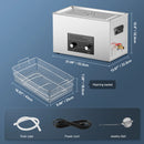 SucceBuy 2/3/6/10/15/30L Ultrasonic Cleaner with Heater Timer for Lab Tools Metal Parts Carburetor Brass Auto Parts Engine Parts