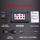 ANCEL MT510 Fit for BMW Motorcycle Diagnostic Tool Full System Motorbike OBD2 Scanner Code Reader ABS Bleed Oil TPS ECU Reset