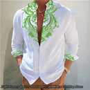 2024 New 8-Color Men's Shirt 3D Printing Shirt High-Definition Pattern Casual Top Long-Sleeved Clothing XS-6XL Size Soft Fabric