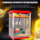 Commercial Popcorn Maker Stainless Steel Electric Popcorn Machine Automatic 1400W Non-Stick Coating Fast Heating Machine