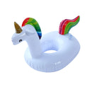 Inflatable Floating Beverage Coaster Flamingo Unicorn Beverage Rack Hawaiian Party Supplies Swimming Pool Birthday Party Decorat