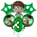 Ben-10 Party Decoration Balloon Cartoon Huge Boy Round 18 inch Balloon Birthday Party Supplies Kids Favor Baby Shower Gift