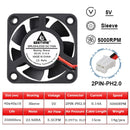 2PCS GDSTIME 40MM Cooler DC 5V 12V 24V 40x40x10mm Dual Ball Mini Cooling Fan 4010 Axial Fan 40MM for 3D Printer,DVR,NAS Cooling