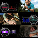 2026 GPS Smartwatch for Men 1.7 HD Screen Military Smart Watch Flashlight IP68 Waterproof 100 Sport Modes 720mAh Large Battery