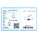 Ailmay 925 Sterling Silver Blue Enamel Lovely Small Fish Adjustable Ring For Women's Daily Wear, Parties, And Gift Giving