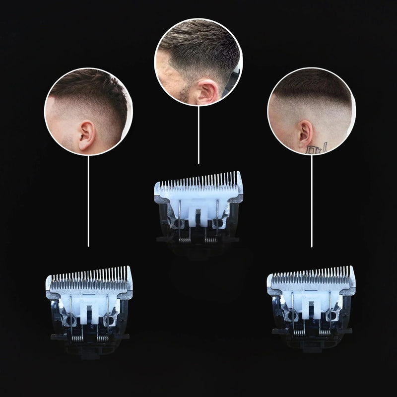 Hair Clipper Unique Shaped Moving Blade Hair Trimmer LCD Display USB Rechargeable For Salon Men Hair Cutting Barber Machine