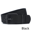 110/120/130cm Men's Belt Canvas Pin Buckle Leather Belt Outdoor Sports Belt Women's Trendy Belt With Jeans Belt For Men Women