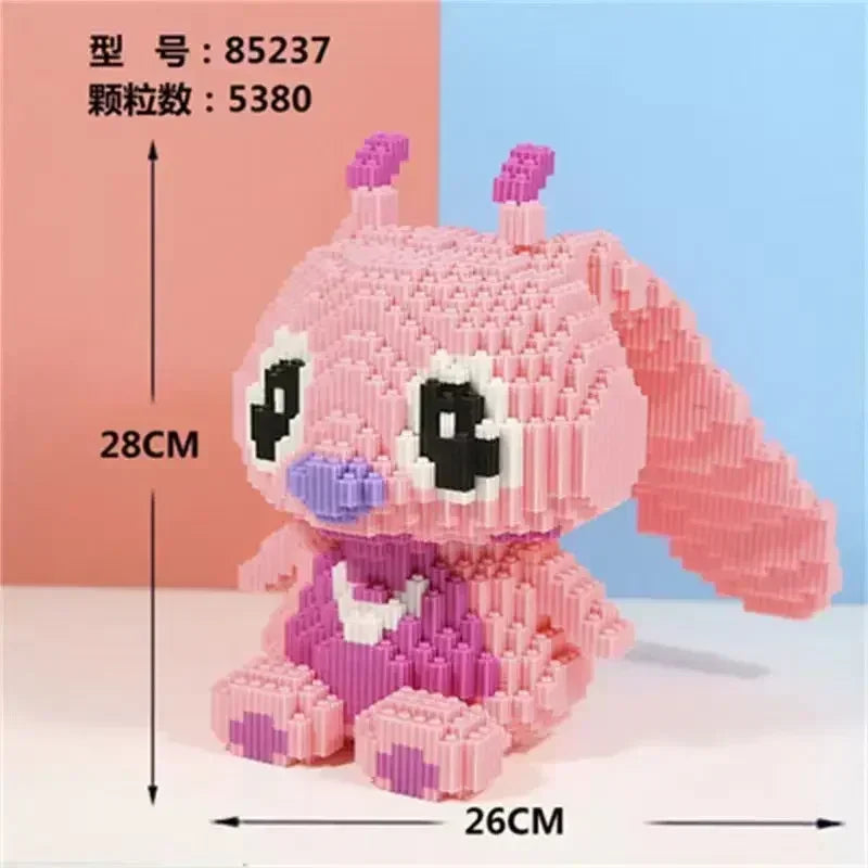 New Disney Building Block Stitch Giant Stitzer Assembly Toy Children's Birthday Gift Puzzle Desktop Decoration Fast Delivery