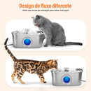 3.2L Cat Drinking Fountain Automatic Stainless Steel Pet Dogs Water Dispenser Ultra-quiet Pump Water Foutain For Multiple Pets