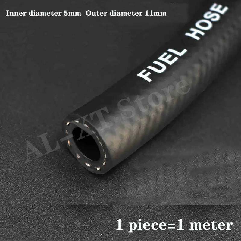 4mm~25mm Gasoline Hose Diesel Pipe Engine High-Pressure Fuel Pipe High-Temperature Resistant Oil Delivery Black Rubber Pipe