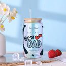 3D UV DTF Transfers Stickers 16oz Cup Wraps Dad Father's Day Printed For DIY Glass Ceramic Metal Leather Etc. D11785