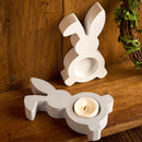 Rabbit Candle Holder Silicone Mold DIY Easter Bunny Candlestick Ornament Craft Gift Making Plaster Concrete Resin Casting Molds