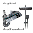 Bathroom Shower System Shower Head Set Brass Temperature Control Bathtub Faucet Digital Display Showers For Bathrooms