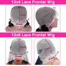 Deep Wave 99J Burgundy 13x4 13x6 HD Lace Frontal Wig Human Hair Transparent Lace Wigs Brazilian Red Colored