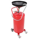 20 Gallon Portable Waste Oil Drainer, Height Adjustable Pneumatic Industrial Fluid Drain Tank with Wheels For Car Truck