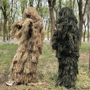 Hunting Ghillie Suit Bird Watching Ghillie Suit 5-piece Ghillie Suit Set for Youth Adults Woodland Camouflage Hunting Apparel