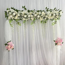 1M Artificial Wedding Flower Row Long Layout Wedding Home Decoration Scene Artificial Flower Road Lead Flower Row Arch Decor