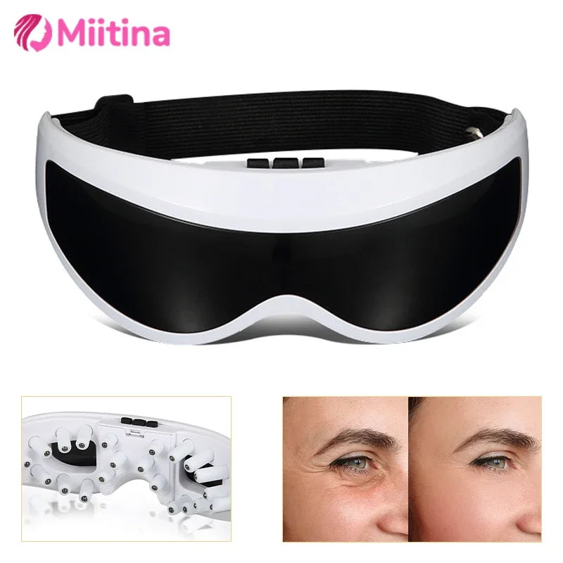 Electric Eye Massager Mask Migraine Eyes Vision Improvement Forehead Eye Care Glasses Massage Wireless Vibration Health Care