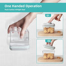 Ankou Airtight Pop Cereal Container 3300ml Each Large Cereal Containers with Scoops Food Storage Canister Dispenser Perfect For