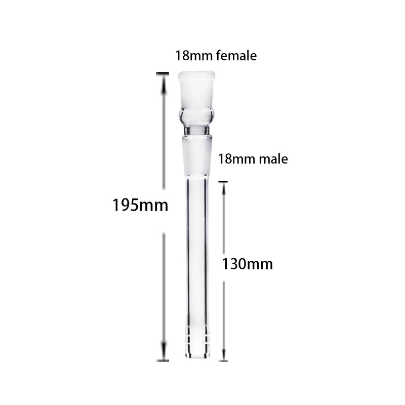 Diffused Downstem Glass 18mm to 18mm Adapter 2 inch/2.5/3/3.5/4/4.5/5/5.5/6 inch Tool