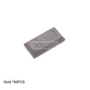 Marumine 50PCS Tile Special 1x2 Ingot Bar Gold Money Pirate MOC Brick Part 99563 Assembles Particles Building Blocks Accessories