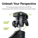 Ulanzi TT38 One-click Quick Release Tripod Uka Tripod Top Handle Grip for Camera Netting bracket with a Hidden Hook 180° Tilt