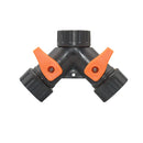 Garden Tap Water Splitter 1/2" 3/4" Female Thread 2-Way Garden Hose Y Type Watering Adjustable Switch Water Controller Valve