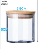 Birthday Candle Making DIY Jars Borosilicate Glass Seal Pot Canister Tea Pot Snacks Bottle Candy Storage Candle Jar Photophore