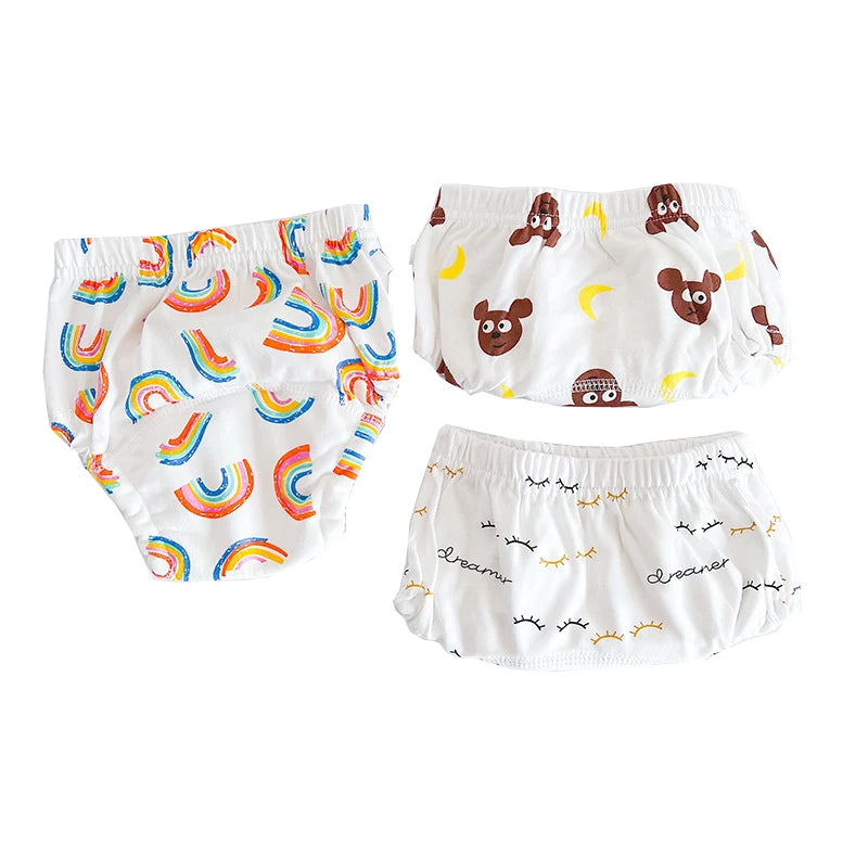 X-large 3 Pieces/lot Baby Training Pants 6 Layers Bebe Cloth Diaper Reusable Washable Cotton Diapers 20-28KG Nappy For Kids XL