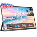 UPERFECT Portable Monitor For Laptop 18.5inch 120Hz IPS HDR HDMI USB-C Ultra-Slim Travel Display For Laptop MacBook Pro Air PC