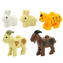 Figures Animal Building Block MOC City Goat Sheep Eagle Owl Panda Parrot Seagull Penguin Zoo Fram Accessories Bricks Toy Gift