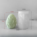 Easter Egg Silicone Candle Mold Aromatherapy Plaster DIY Craft Candles Making Tools Ornaments Embossed Flower Egg Mold