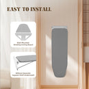 Foldable Wall Mounted Rotating Ironing Board Easy Installation Space Saver Gray