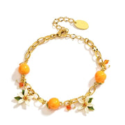 R2LE Trendy Orange Bracelet Jewelry Accessory for Fashionable Individuals Wear