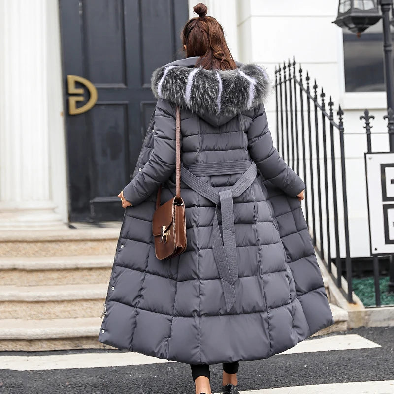 2023 New Arrival Fashion Slim Women Winter Jacket Cotton Padded Warm Thicken Ladies Coat Long Coats Parka Womens Jackets