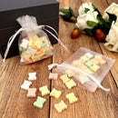1-200pcs Organza Drawstring Pouches, Gift Bags Candy Jewelry Party Wedding Favor Bags Gift for Christmas Candy Wedding Birthday