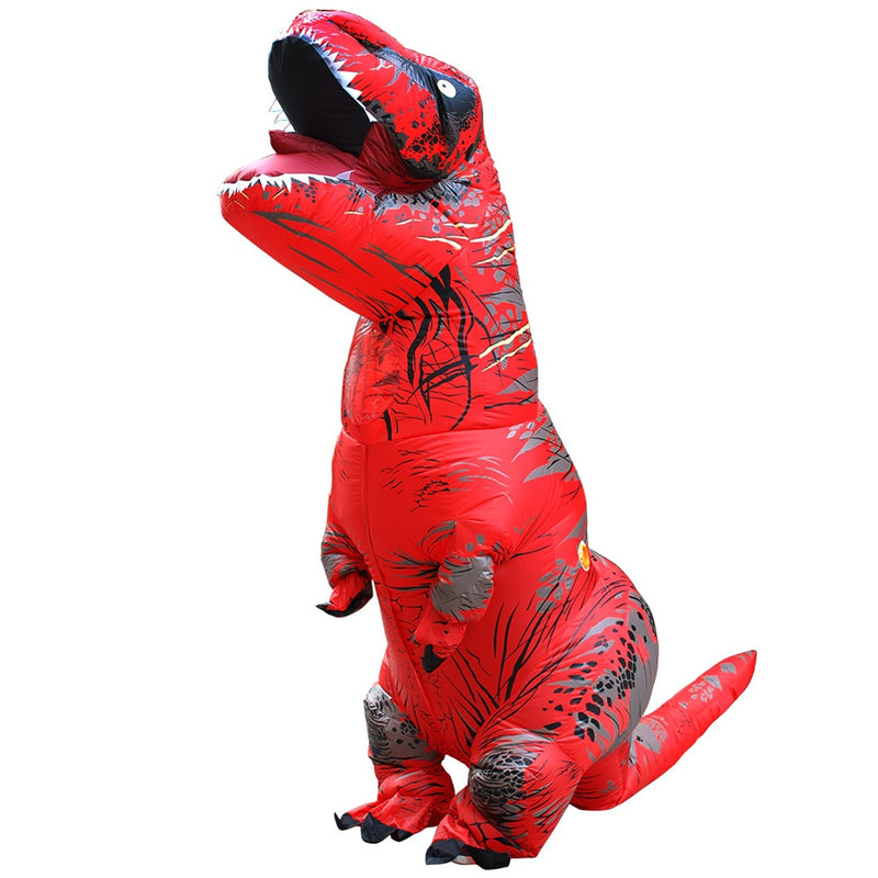 Adult Kids T-Rex Inflatable Dinosaur Costumes Suit Dress Anime Party Cosplay Carnival Halloween Costume For Man Woman
