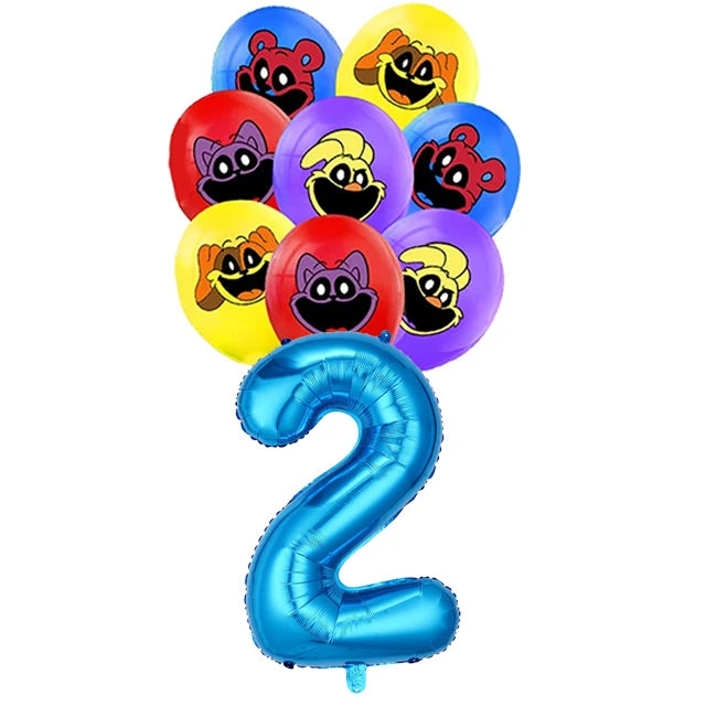 Smiling Critters Birthday Party Decoration Disposable Tableware Set Plate Balloons Banner Cake Topper Party Supplies Baby Shower